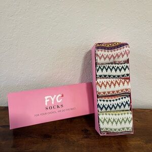 Women's Patterned Socks Set - Multicolor